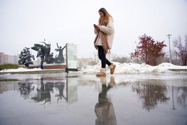 В Москве в понедельник ожидается 0&deg;С и снег
