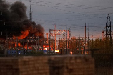Возгорание на электроподстанции оставило без света жителей Твери