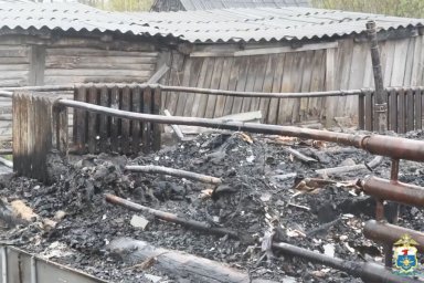 В Пензенской области полицейские спасли мать и ребенка из горящего дома