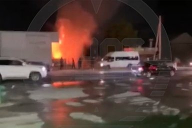 В правительстве Дагестана назвали причину возгорания АЗС в Махачкале