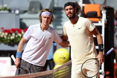 Российские теннисисты Хачанов и Рублев снялись с парного турнира серии «Мастерс» в Риме